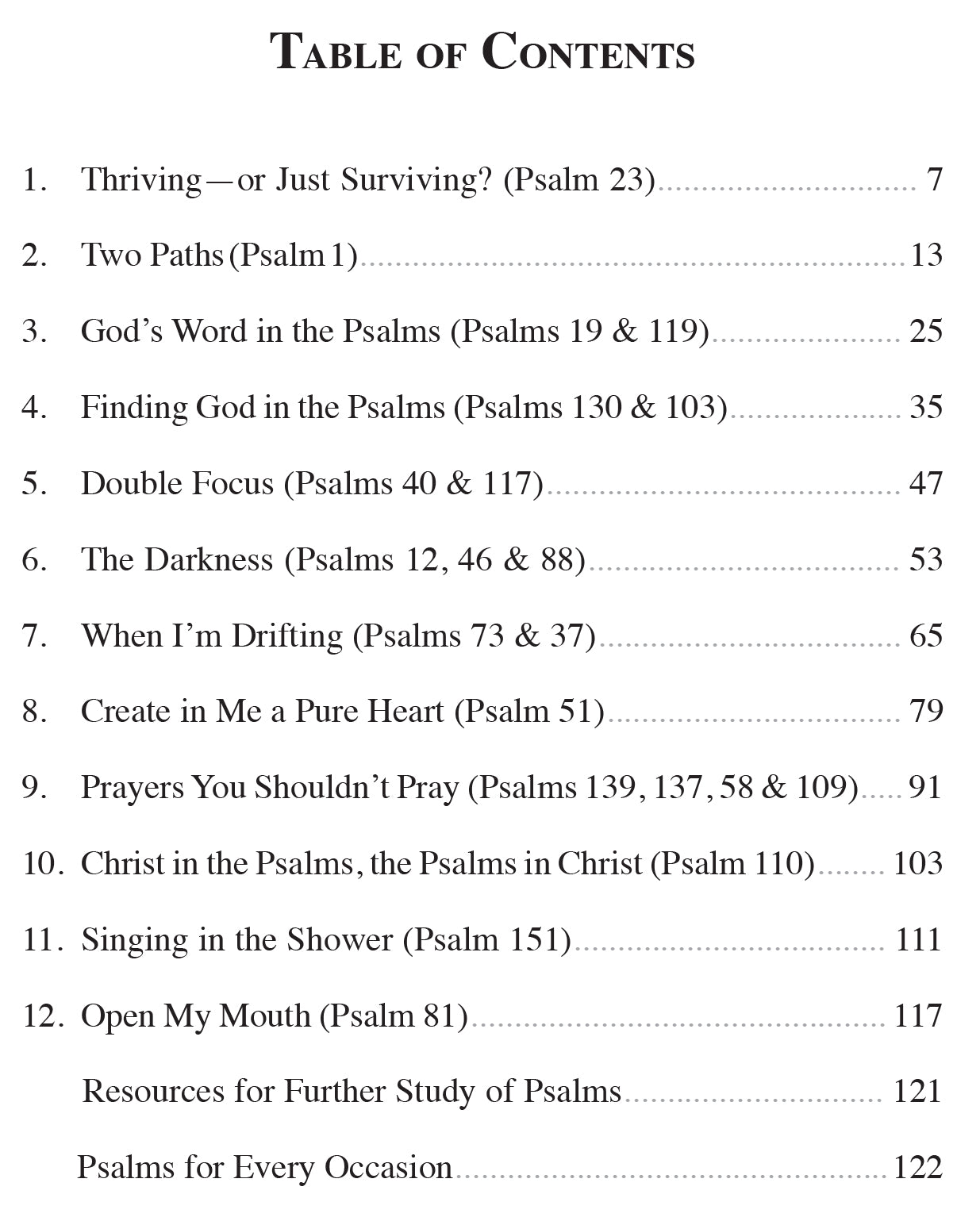 THRIVE: Using Psalms to Help You Flourish - Illumination Publishers